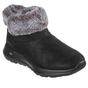 Skechers Women's Go Walk On-The-Go Joy Boots Ortholite Insoles Brown Black